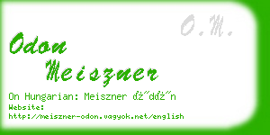odon meiszner business card